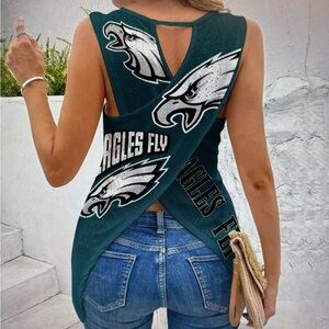 Eagles Fly Women's Sleeveless Top - Green